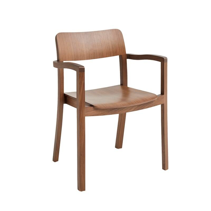 Chaise PASTIS avec accoudoirs Noyer HAY