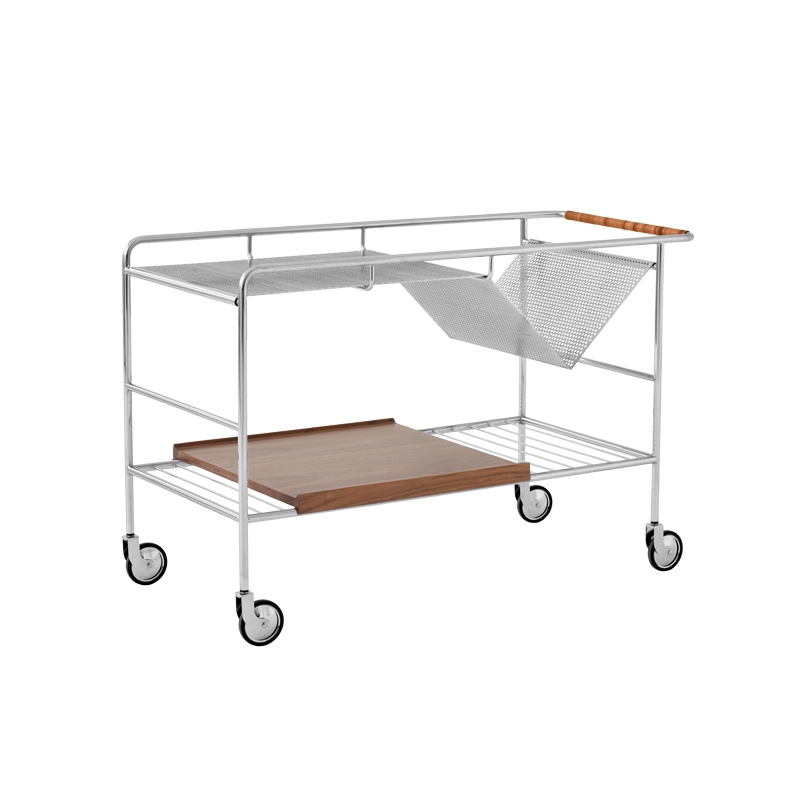 Desserte ALIMA NDS1 Chrome & noyer AND TRADITION