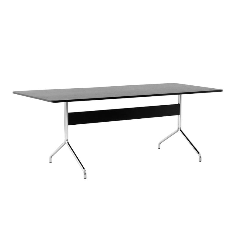 Table PAVILION AV19 Chêne noir/ chrome AND TRADITION