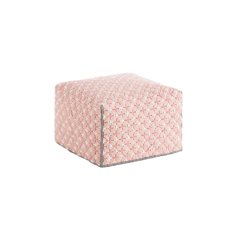 Pouf SILAÏ 61x61 Rose GAN