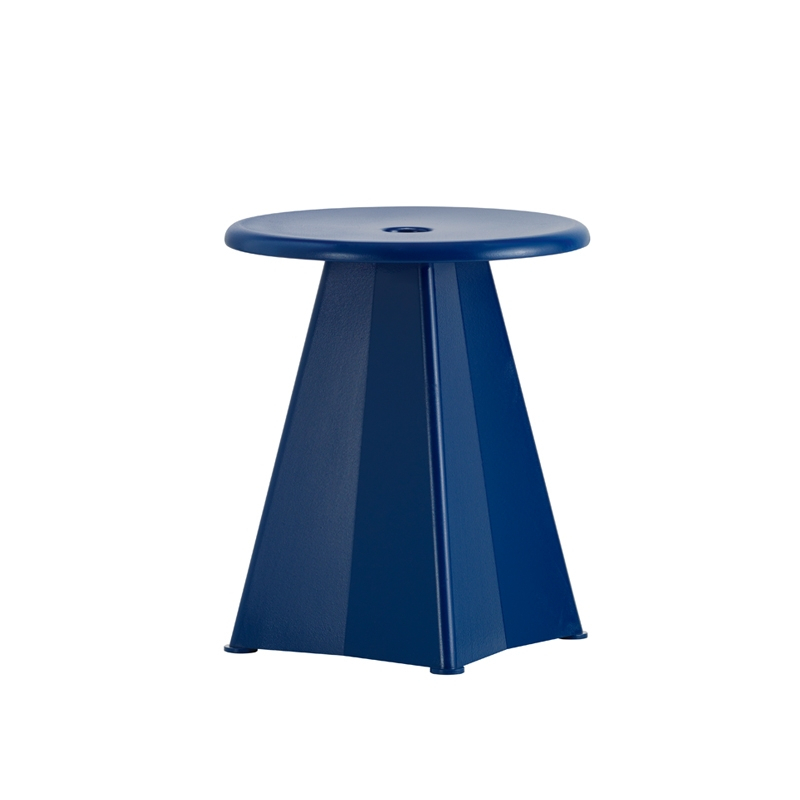 Tabouret TABOURET MÉTALLIQUE Prouvé Bleu Marcoule VITRA
