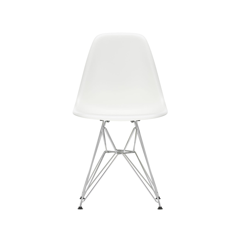 Chaise EAMES PLASTIC CHAIR DSR Pieds Tour Eiffel Blanc VITRA