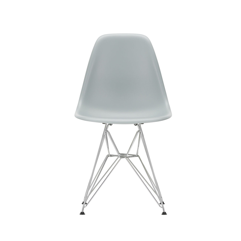 Chaise EAMES PLASTIC CHAIR DSR Pieds Tour Eiffel Gris clair RE VITRA