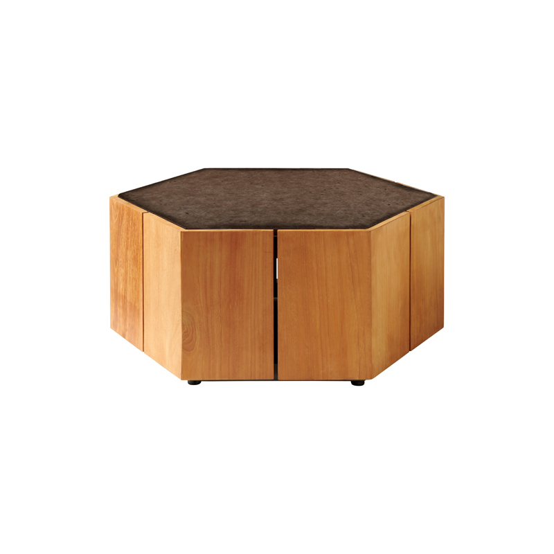 Table basse extérieur Table basse HEXAGON Wengé TRIBU