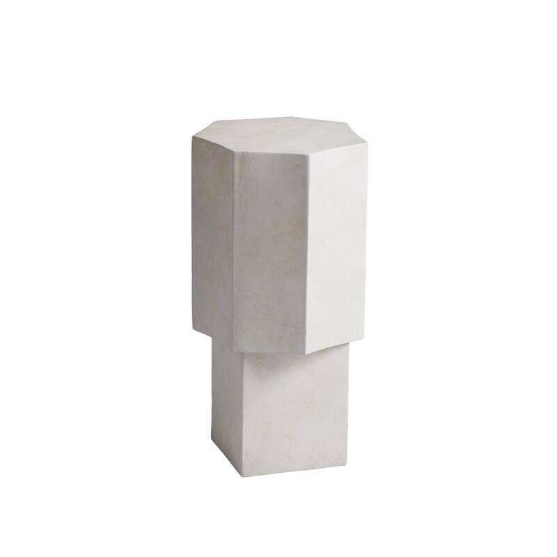Table d'appoint guéridon QUARTZ Craie NORR11