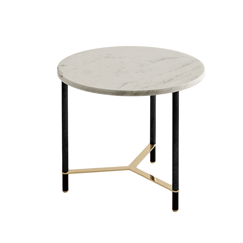 Table basse COOKIES CIRCLE S Marbre Calacatta Vagli Oro GALLOTTI & RADICE