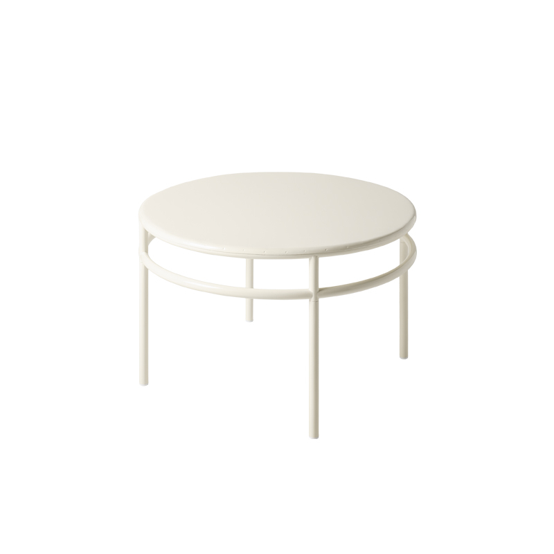 Table basse T37 Ø80  Blanc perlé TOLIX