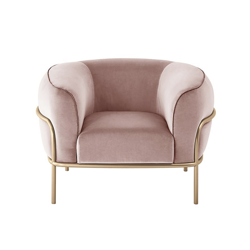 Fauteuil SOPHIE Rose poudré 4512 GALLOTTI & RADICE