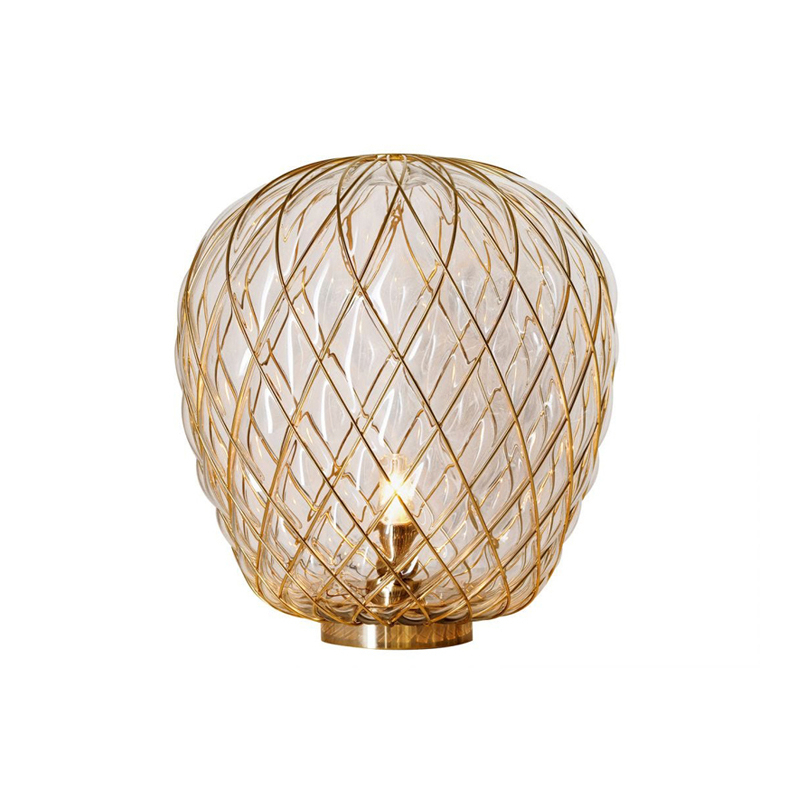Lampe à poser PINECONE Large Or/ transparent FONTANA ARTE