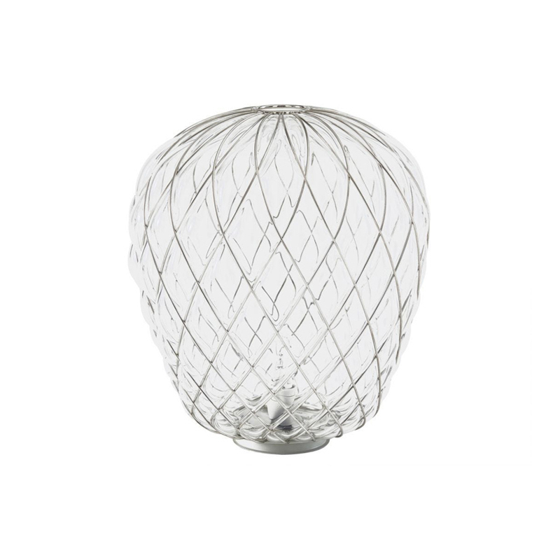 Lampe à poser PINECONE Large Chrome/ transparent FONTANA ARTE