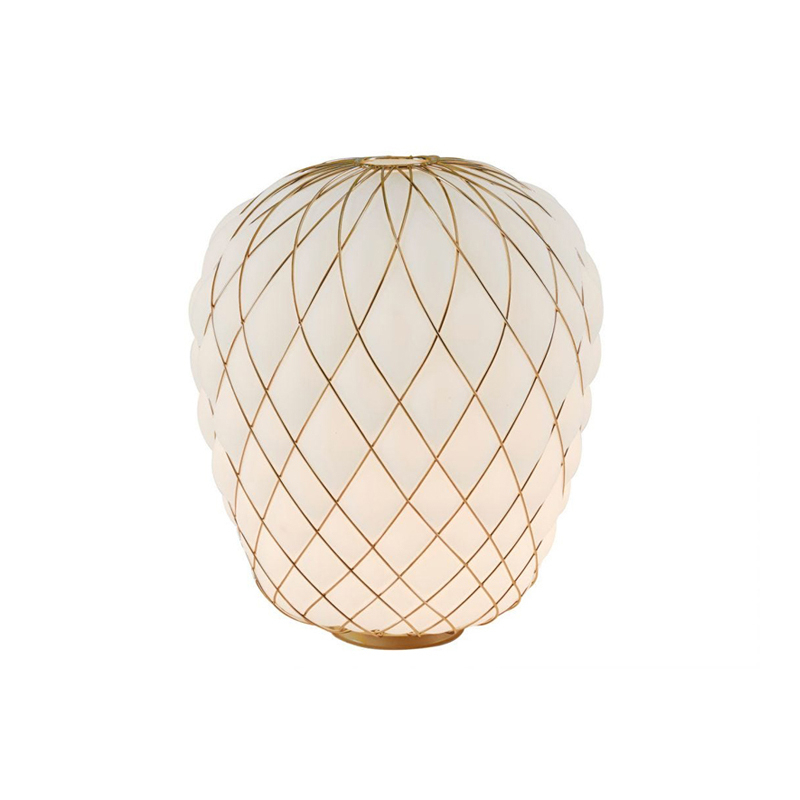 Lampe à poser PINECONE Large Or/ blanc FONTANA ARTE