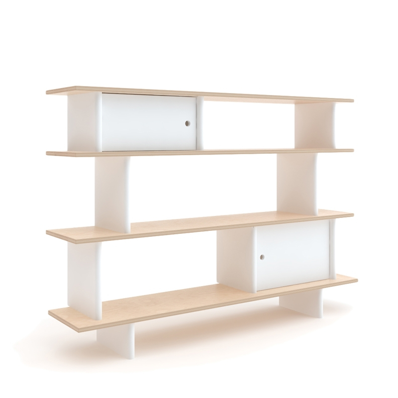 Rangement enfant MINI LIBRARY Blanc/ bouleau OEUF NYC