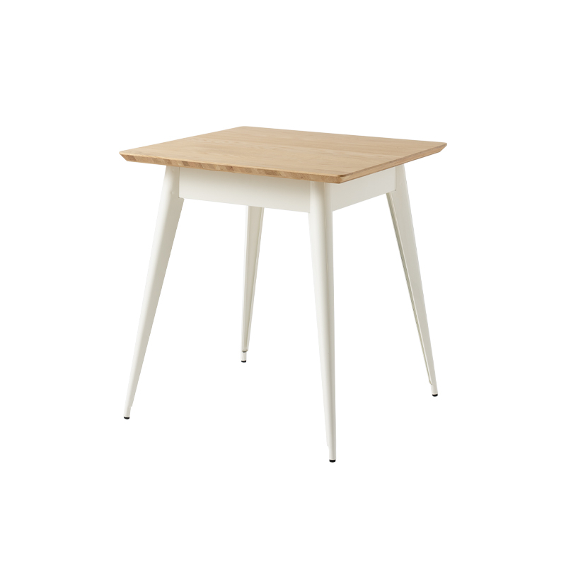 Table Table 55 70x70 plateau chêne Blanc pur TOLIX
