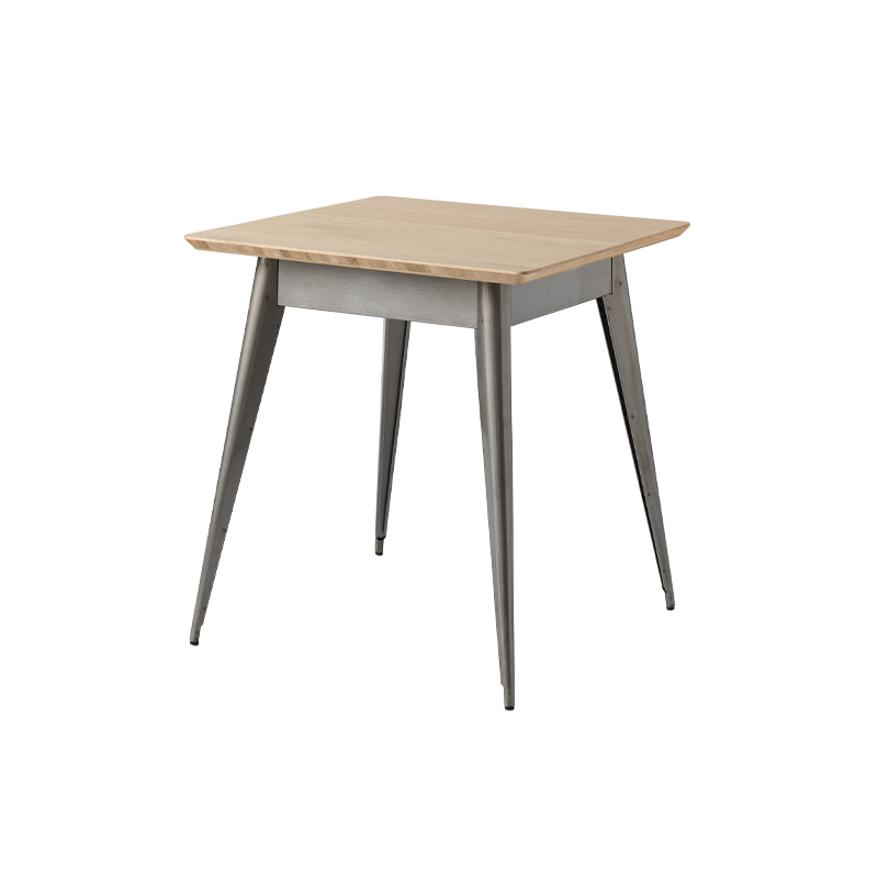 Table Table 55 70x70 plateau chêne Brut verni TOLIX
