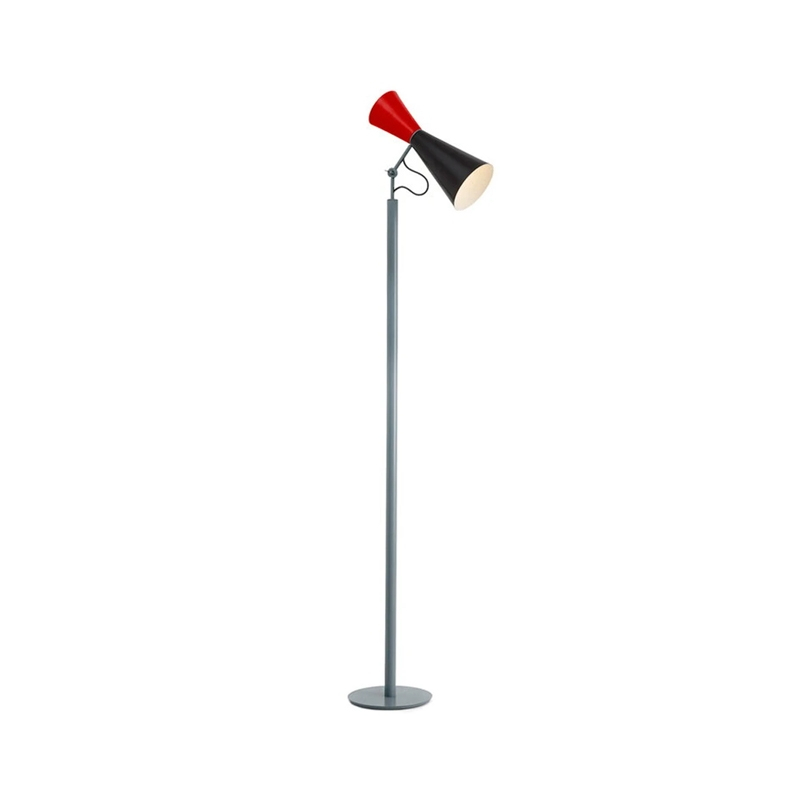 Lampadaire PARLIAMENT Noir/rouge NEMO LIGHTING
