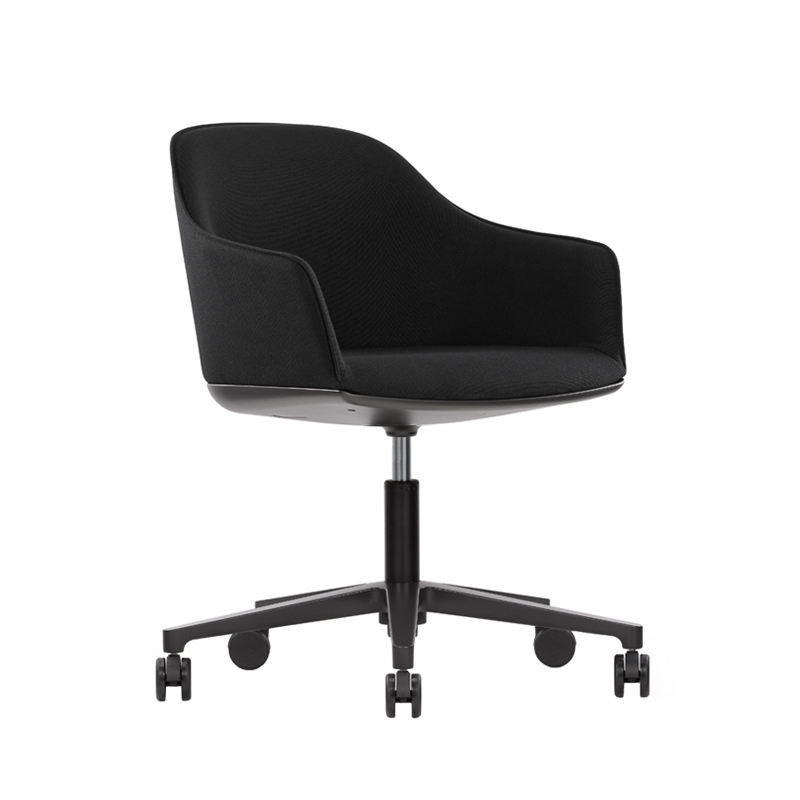 Fauteuil de bureau SOFTSHELL à roulettes Noir VITRA