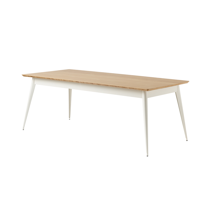 Table Table 55 200x95 plateau chêne Blanc pur TOLIX