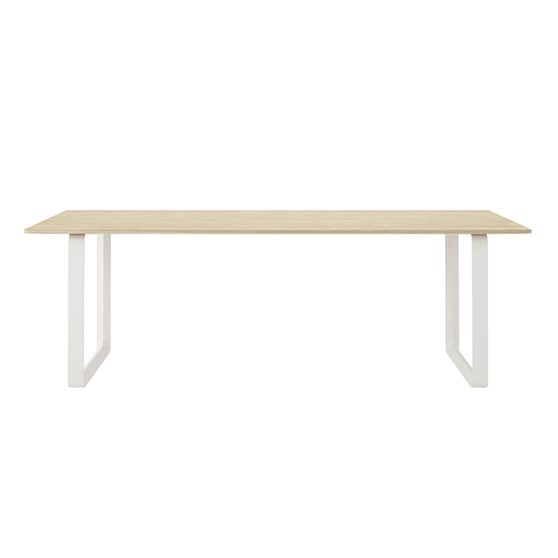 Table 70/70 Chêne massif Chêne/ blanc MUUTO