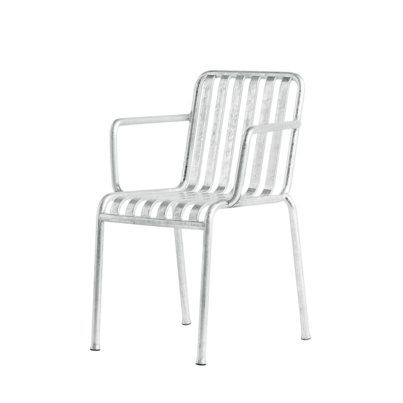 Chaise extérieur PALISSADE avec accoudoirs Galvanisé HAY