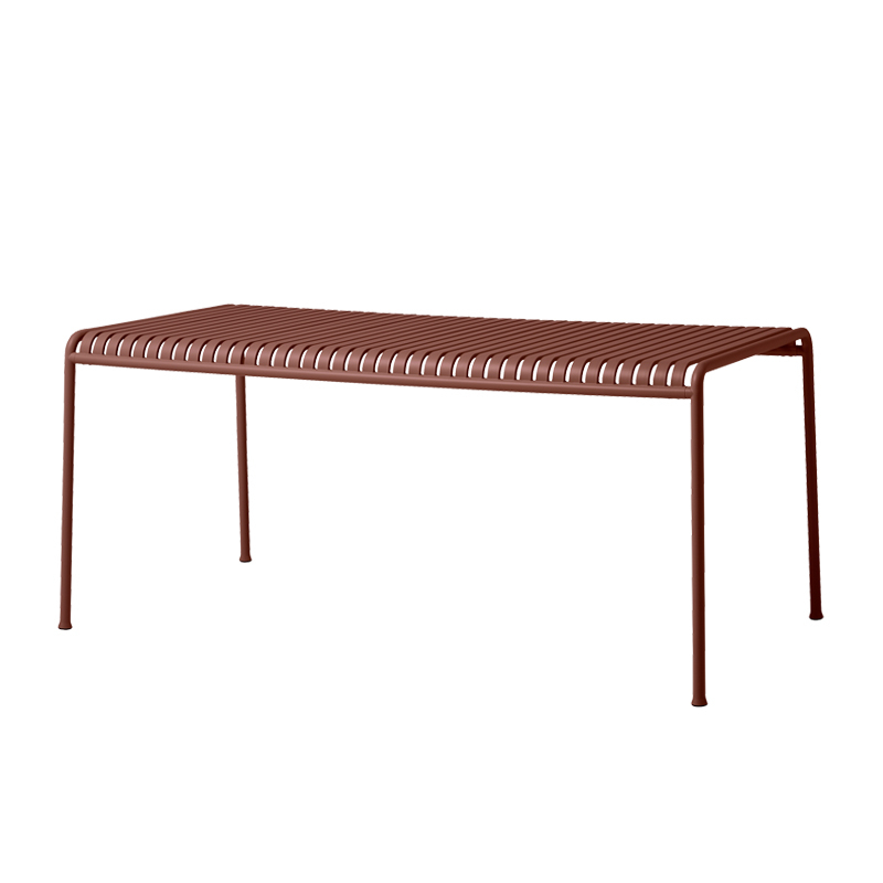 Table extérieur PALISSADE 170x90 Rouge fer HAY