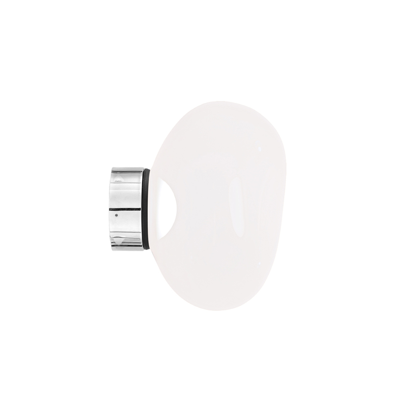 Applique MELT MINI SURFACE LED Opalin/ chrome TOM DIXON