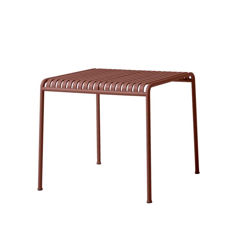Table extérieur PALISSADE 82x90 Rouge fer HAY