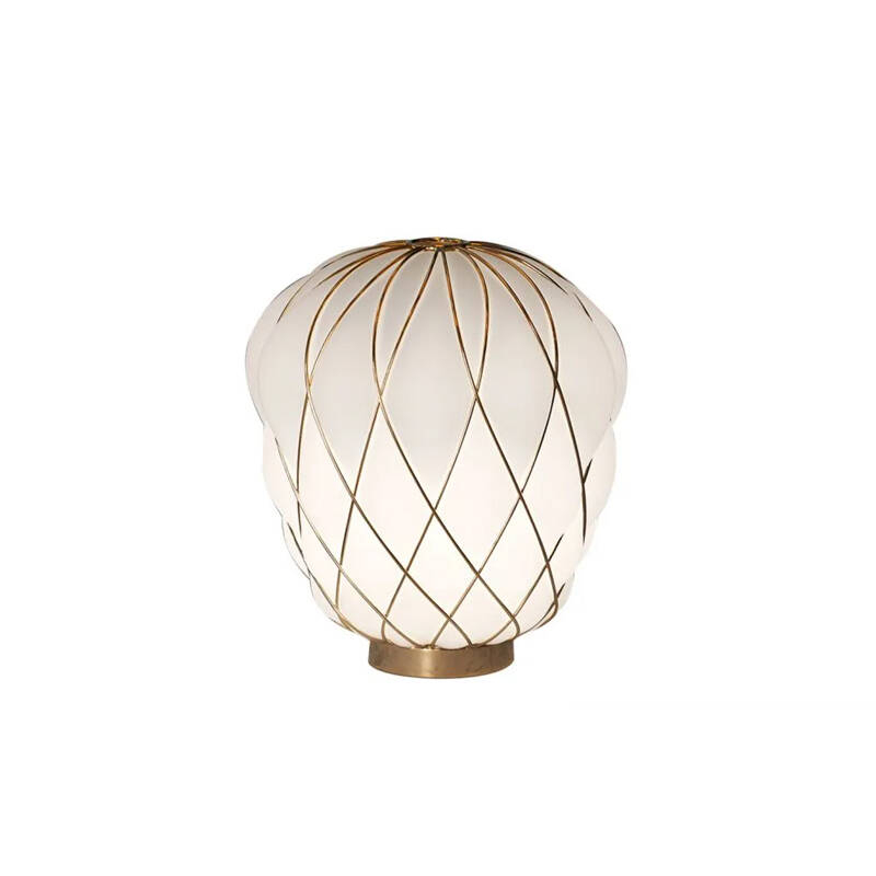 Lampe à poser PINECONE Medium Or/ blanc FONTANA ARTE