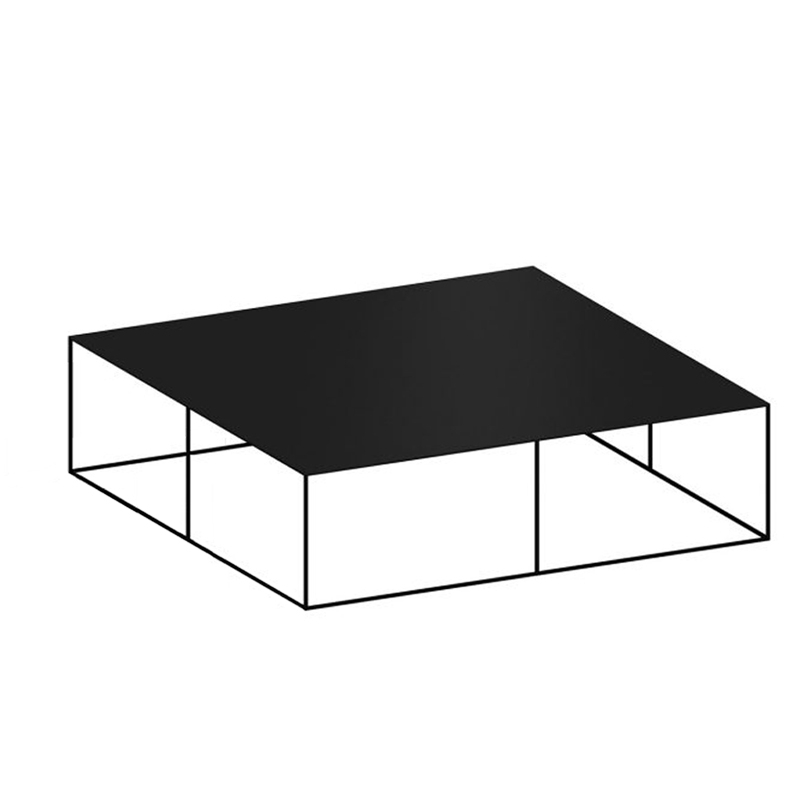 Table basse SLIM IRONY LOW TABLE Noir cuivré sablé ZEUS
