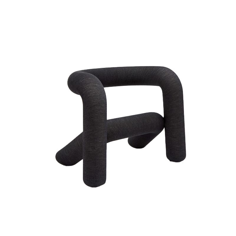 Fauteuil EXTRA BOLD Mélangé noir écru MOUSTACHE