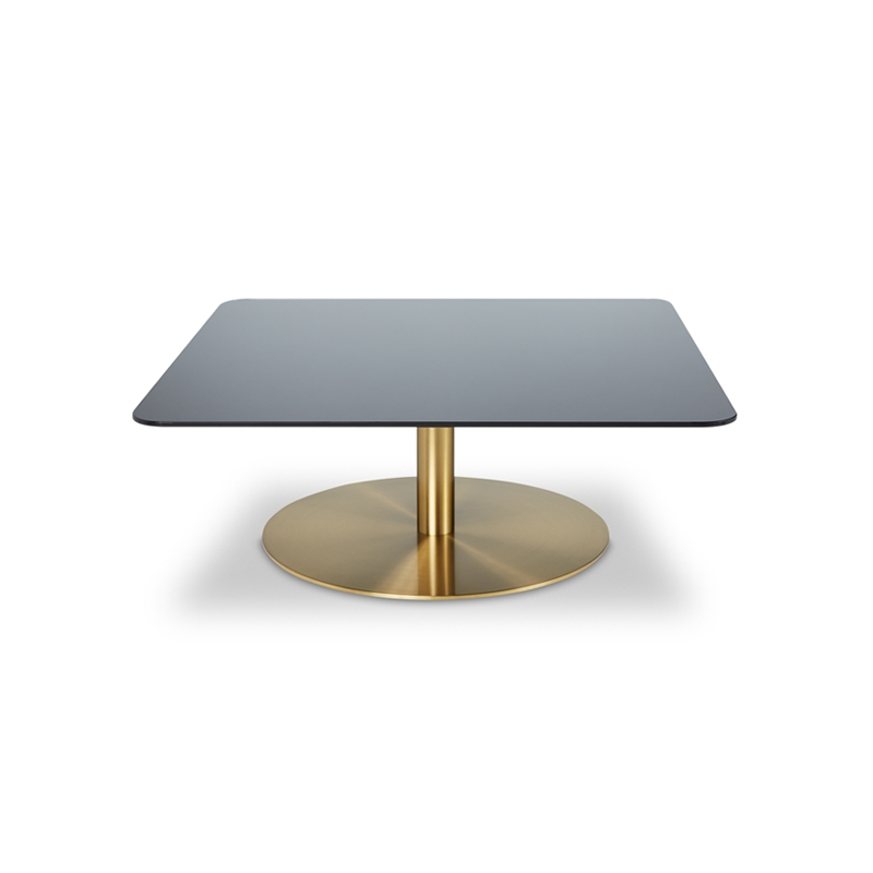 Table basse FLASH Carrée Laiton TOM DIXON