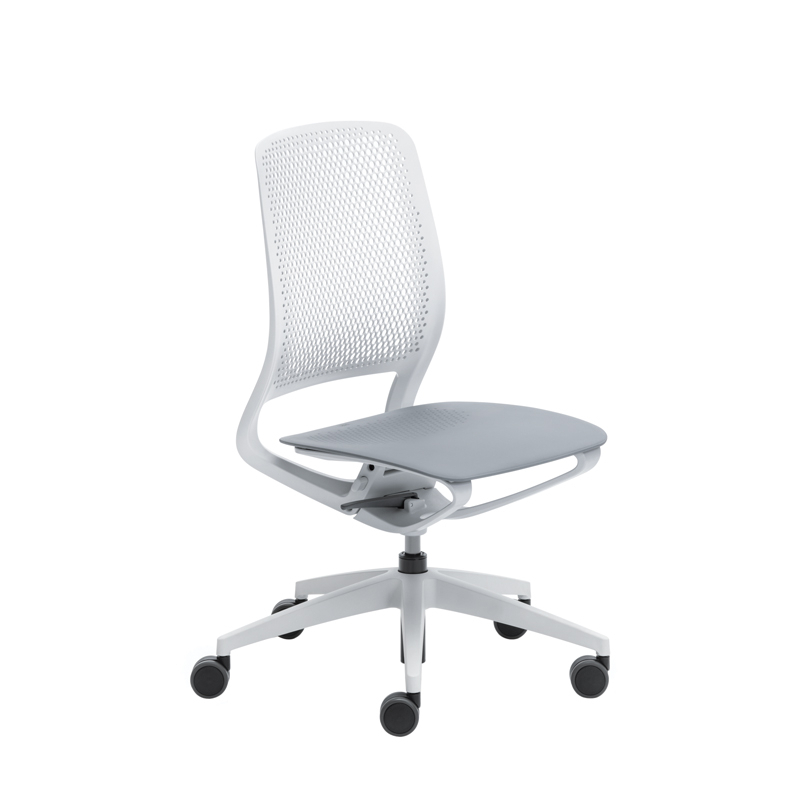 Fauteuil de bureau SE:MOTION sans accoudoirs Gris clair SILVERA PRO