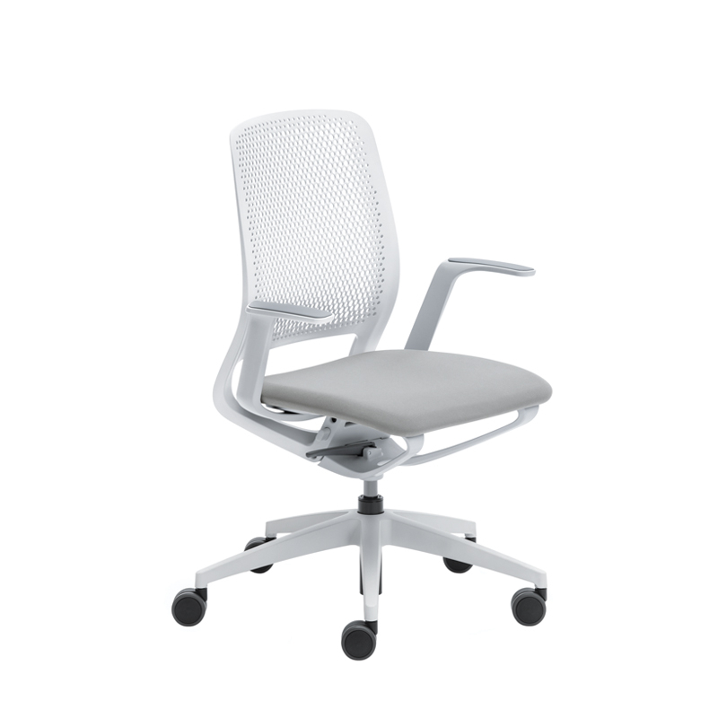 Fauteuil de bureau SE:MOTION assise rembourrée Gris clair 60011/ structure gris clair SILVERA PRO