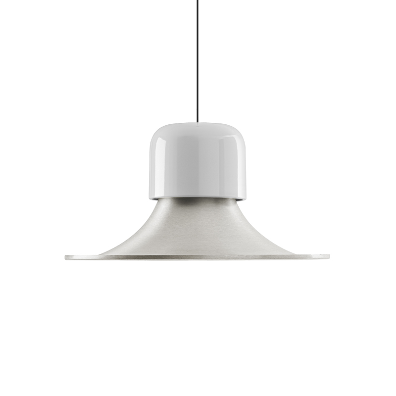 Suspension CAMPANA Gris clair/ aluminium STILNOVO