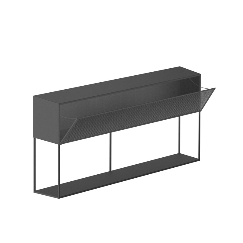 Meuble de rangement TRISTANO SIDEBOARD H82 Gris micacé ZEUS
