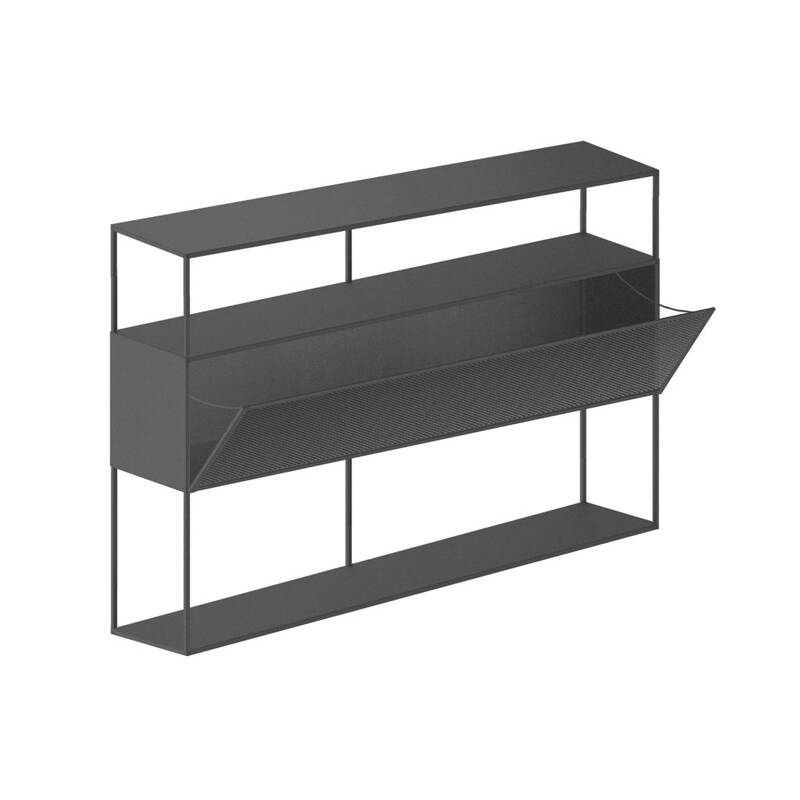 Meuble de rangement TRISTANO SIDEBOARD H103 Gris micacé ZEUS