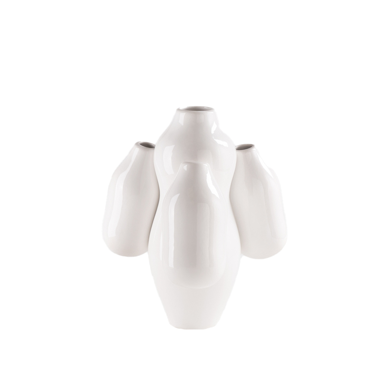 Vase Vase MINI ALLPA Blanc brillant MOUSTACHE