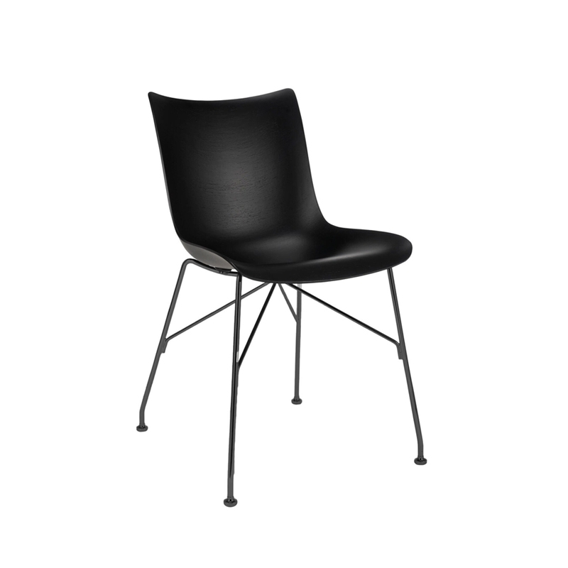 Chaise P/WOOD Bois noir/ noir KARTELL