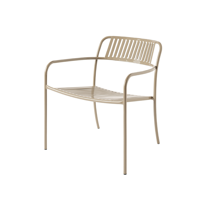 Fauteuil extérieur Fauteuil PATIO LAMES Beige gris TOLIX