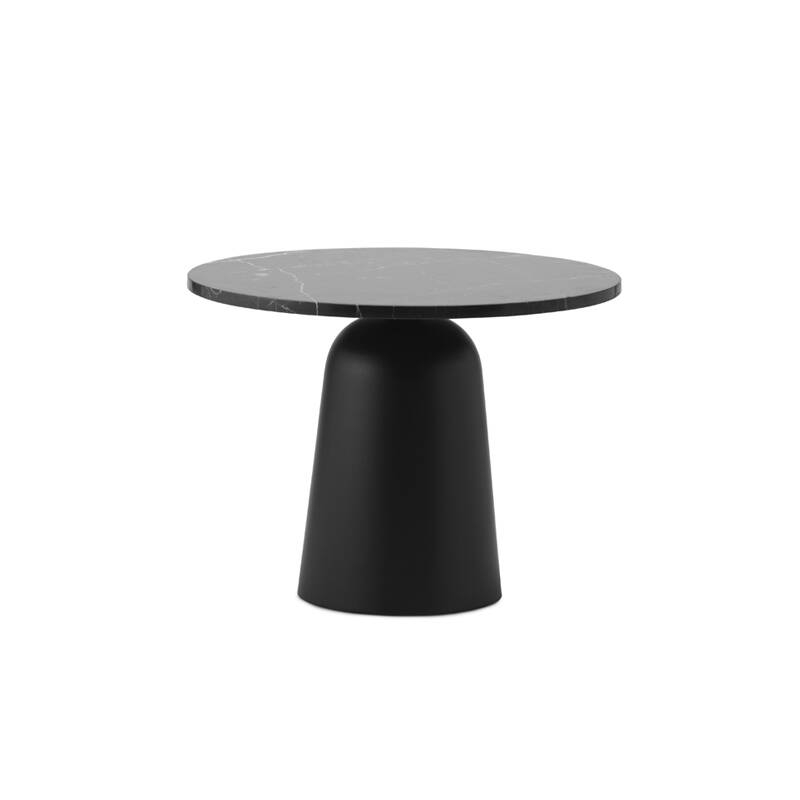 Table d'appoint guéridon TURN MARBLE réglable en hauteur Marbre noir Normann Copenhagen