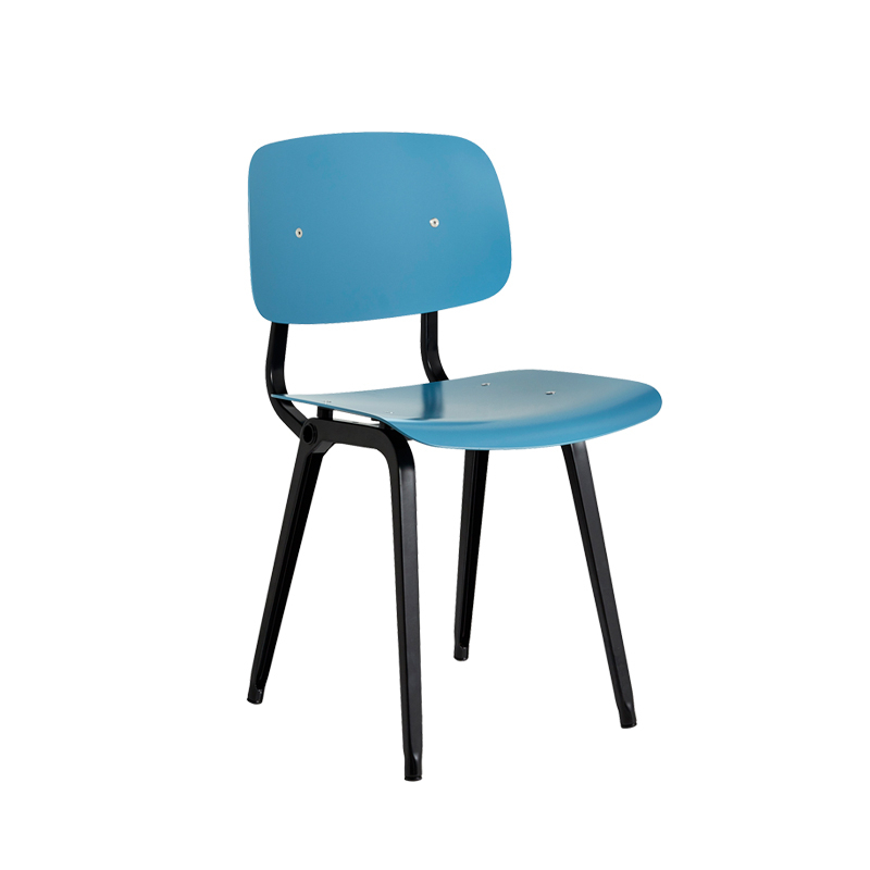 Chaise REVOLT Noir/ bleu azur HAY