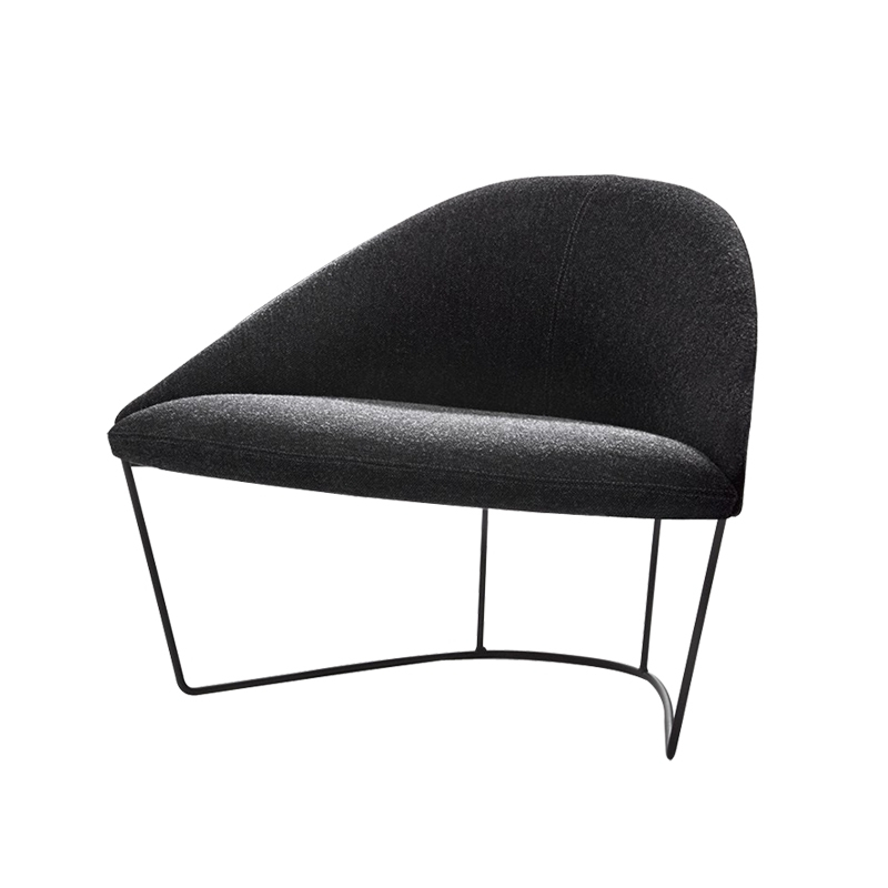 Fauteuil COLINA M pieds acier Gris foncé 180 ARPER