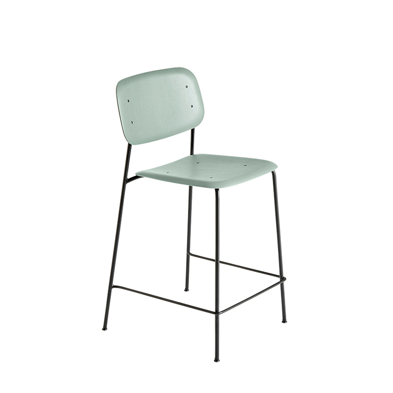 Tabouret haut SOFT EDGE 90 BAR Vert cendré HAY