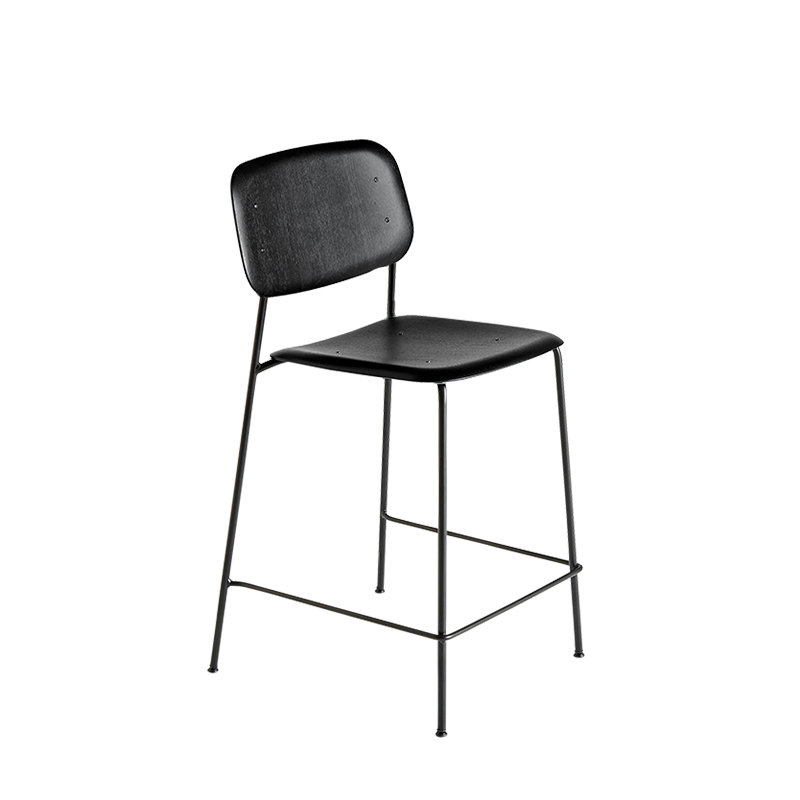 Tabouret haut SOFT EDGE 90 BAR Noir HAY