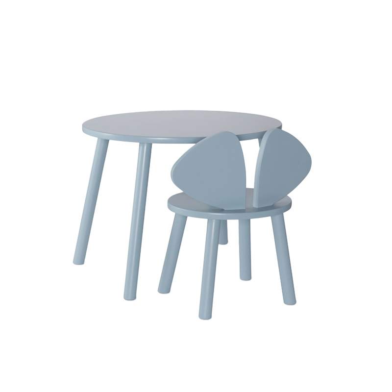 Table enfant Chaise et table MOUSE SET 2 à 5 ans Bleu NOFRED