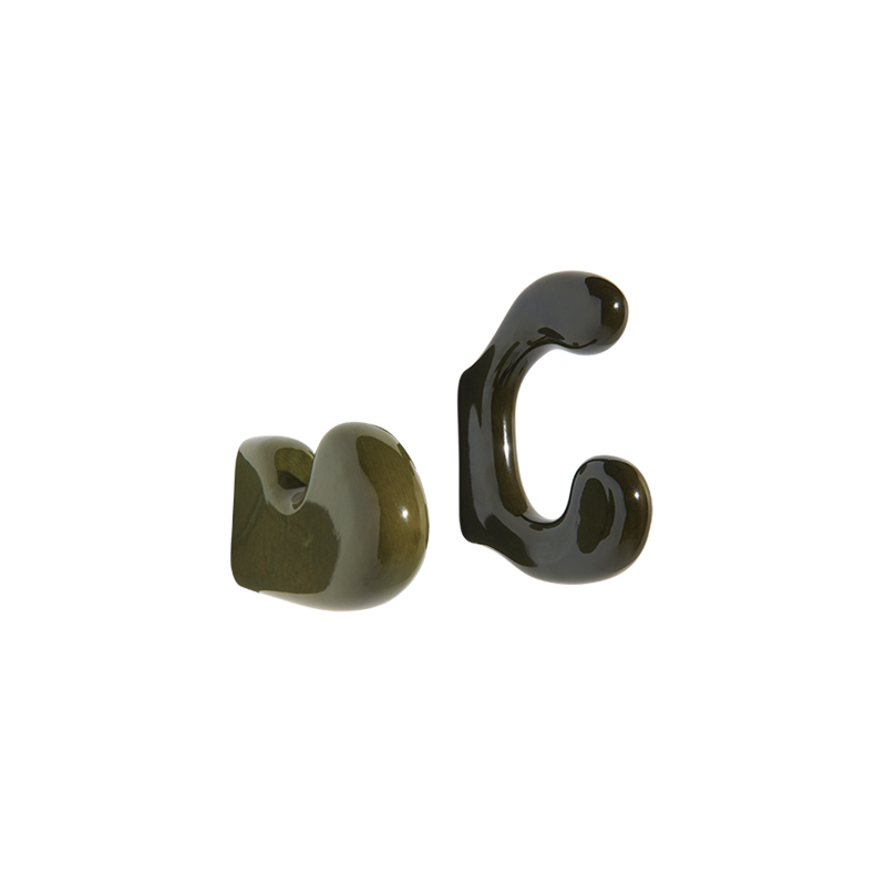 Patère Design Set de 2 patères KLUMP Vert PETITE FRITURE