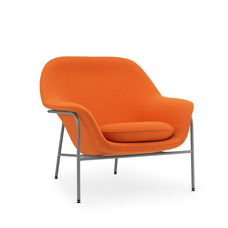 Fauteuil DRAPE LOW pieds acier Remix 536 Normann Copenhagen