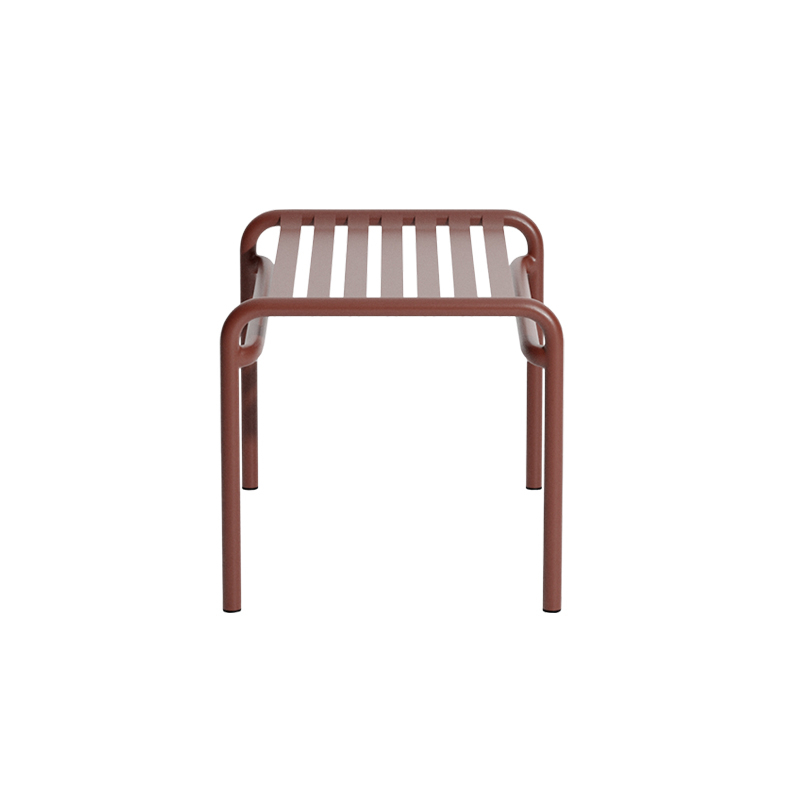 Tabouret extérieur WEEK-END repose-pieds Rouge brun PETITE FRITURE