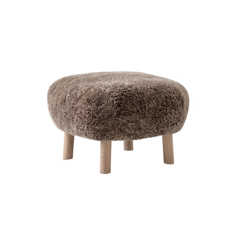 Pouf LITTLE PETRA ATD1 Sheepskin Sahara AND TRADITION