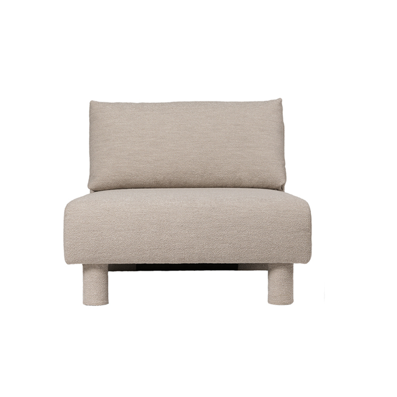 Canapé DASE module central Soft Bouclé Naturel FERM LIVING