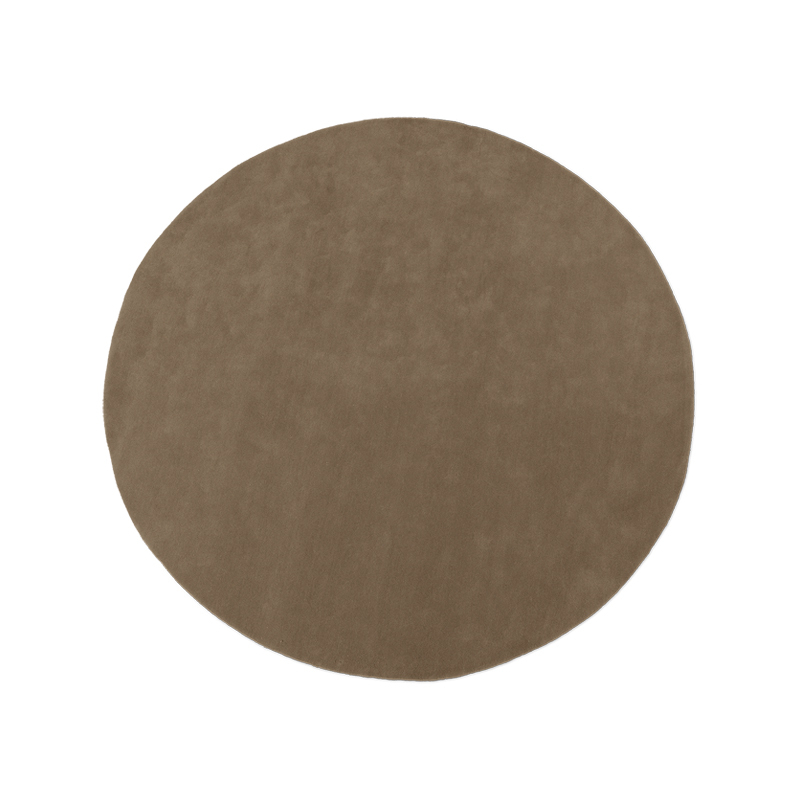 Tapis Tapis STILLE Rond Ø 240 Brun cendré FERM LIVING